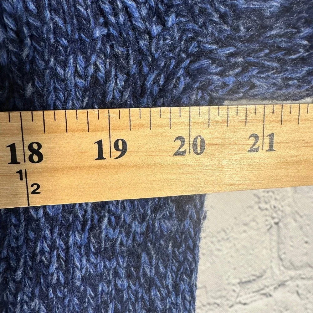 Todd Snyder Mens Blue Marl 100% Wool Roll Neck Sweater Size Medium SW5189840